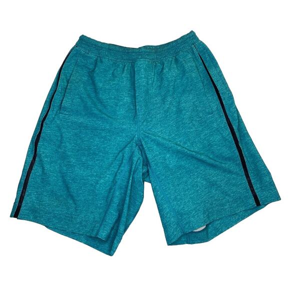 Lululemon Shorts Men’s Small Teal Blue Vented 9” Gym Running Elastic Waist - Picture 1 of 3